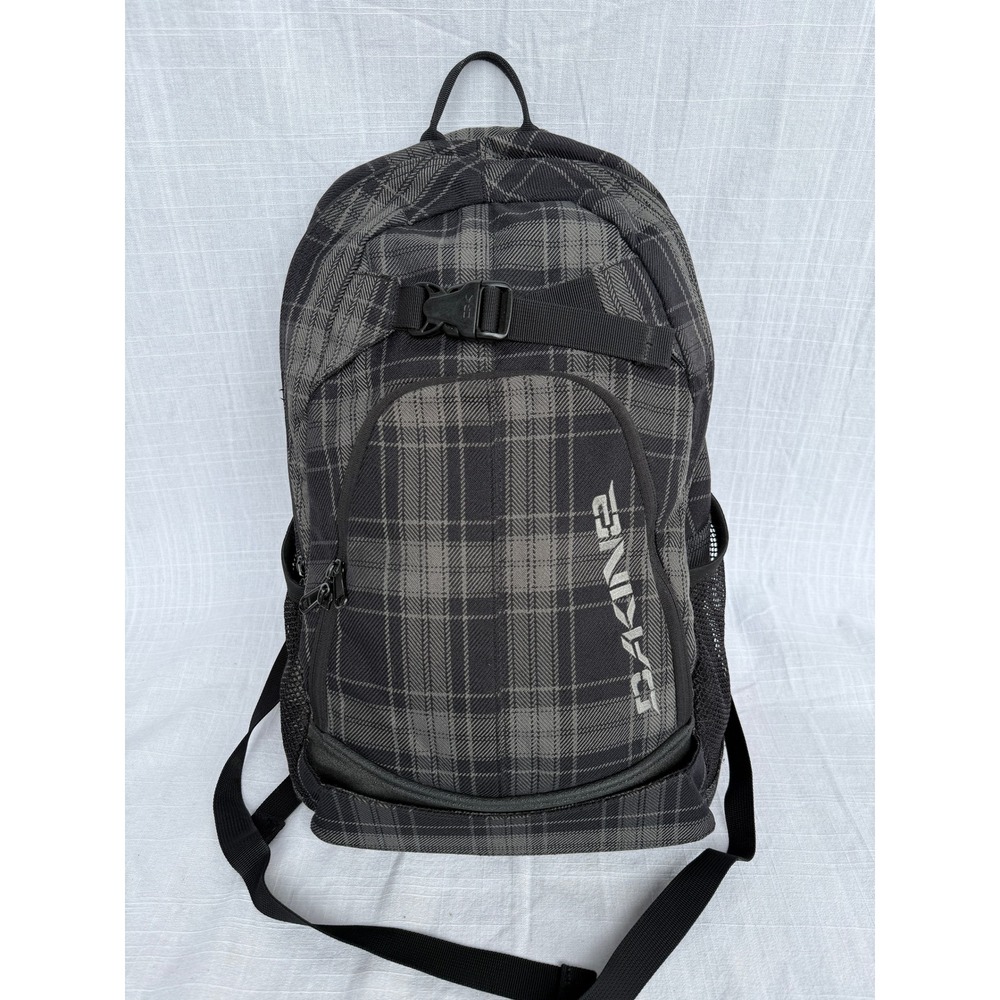 Dakine Backpack Explorer 26L Grey Black Plaid Skater Gorpcore Streetwear Y2K OS